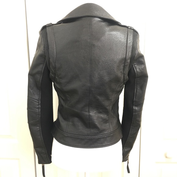 BCBGeneration Faux Leather/Fur Moto Jacket - Picture 5 of 8